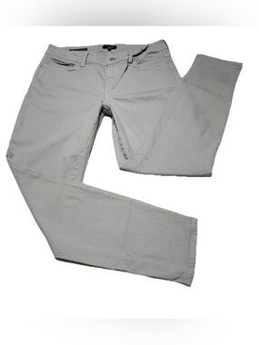 NYDJ Not Your Daughters Jeans Sz 8 Alina Convertible Ankle Gray Mid Rise Skinny